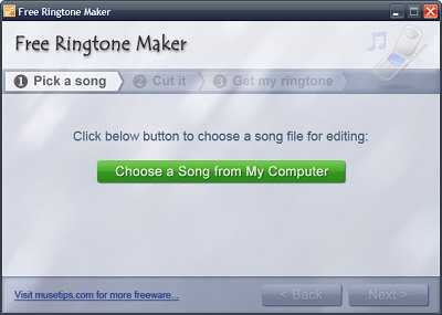 Make Your Own Ringtone - Step 1